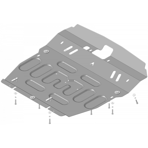 Защита Картера двигателя, КПП АвтоСтандарт для Hyundai Santa Fe 2006-2012 (II), Сталь 45778 мм - Арт. 50917