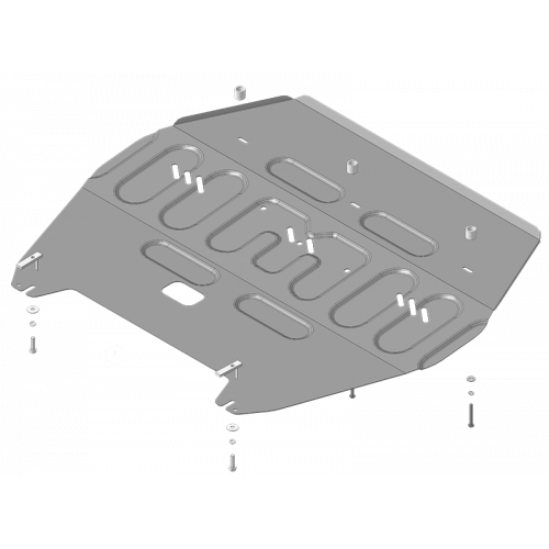 Защита Картера двигателя, КПП MOTODOR для KIA K5 2020- (I), Сталь 2 мм - Арт. 71013