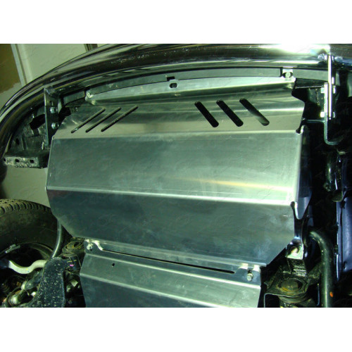 Защита Радиатора ТСС для Mitsubishi L200 2015-2019 (V), Алюминий 4 мм - Арт. ZKTCC00046