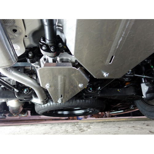 Защита Дифференциала ТСС для Hyundai Santa Fe 2012-2015 DM, Алюминий 4 мм - Арт. ZKTCC00162